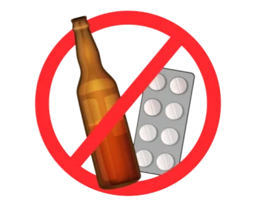 No mezclar alcohol con medicinas